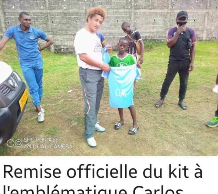 Gabon-Football amateur: Parfait Ndong distribue des kits sportifs